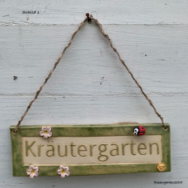 Gartenschild "Kräutergarten"