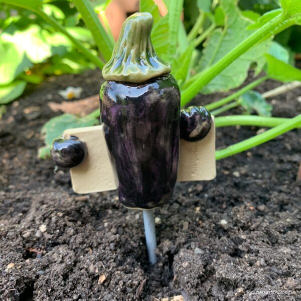 Gemüsestecker Aubergine
