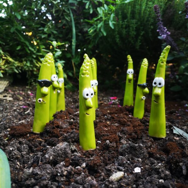 Gemüsestecker freches Gemüse Spargel – Bild 2