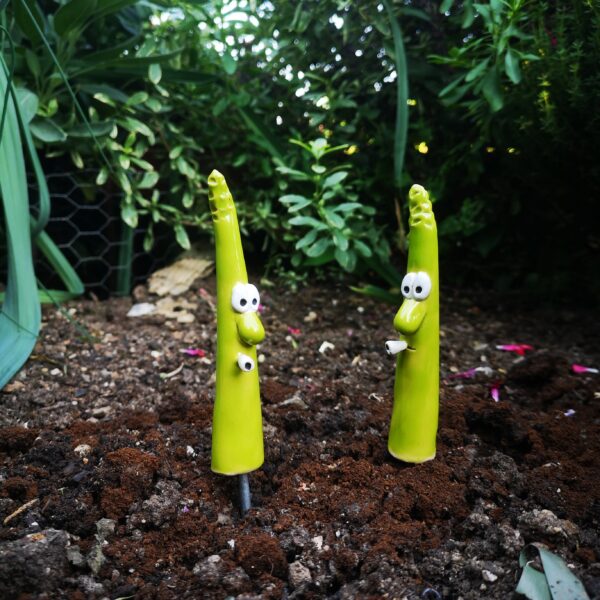 Gemüsestecker freches Gemüse Spargel – Bild 3