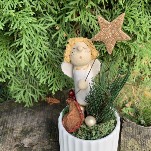 Engelchen Weihnachten Gartenkeramik – Bild 4