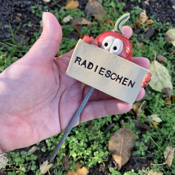 Gemüsestecker für Andrea Kohlrabi und Radieschen – Bild 2
